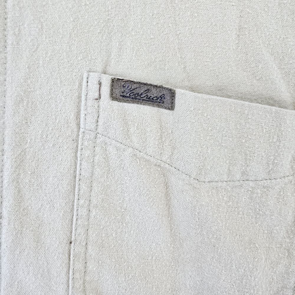 Woolrich Original Outdoor Gear Cotton Button Down Shirt Men's XLarge Khaki Beige - Picture 8 of 11